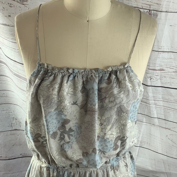 MADISON MARCUS SILK Floral Print Maxi Dress - Picture 5 of 10